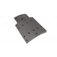 Накладка тормозная задняя (14+16 отверстий) J6 HUATAI